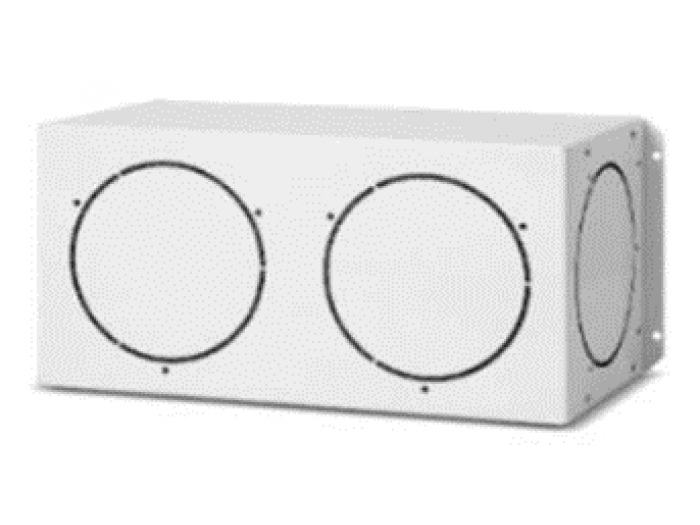 Plenum di mandata con 2 boccagli Ø 150 mm Accessori Trattamento Aria