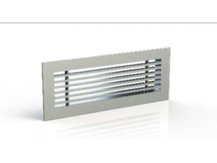 Griglie di mandata dal design ricercato, abbinabili ai plenum di mandata aria Griglie per plenum a parete e soffitto