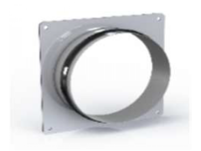 Flangia a muro per immissione ed espulsione aria esterna, completa di guarnizione Griglie per plenum a parete e soffitto con filtro