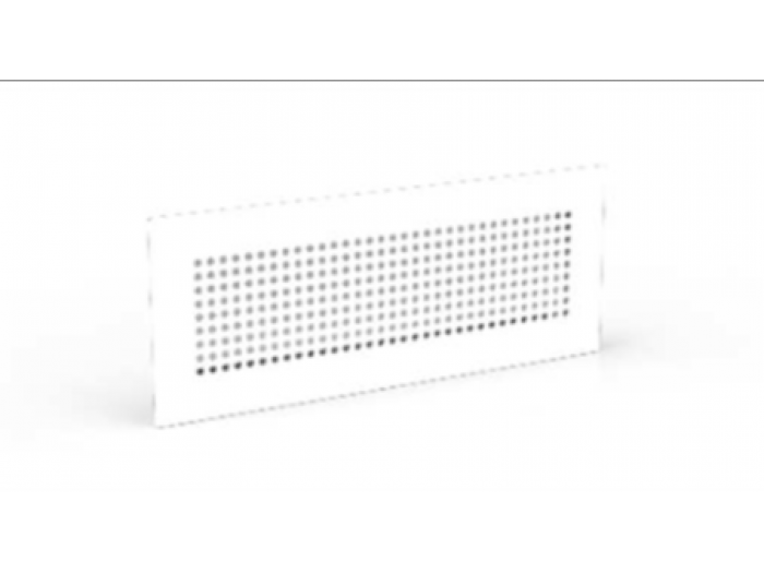 Griglie di mandata dal design ricercato, abbinabili ai plenum di mandata aria Griglie per plenum a parete e soffitto