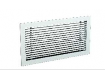 Griglia in alluminio bianca RAL 9010 Dimensione foro 400x200mm Accessori Trattamento Aria