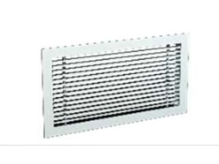 Griglia in alluminio bianca RAL 9010 Dimensione foro 400x200mm Accessori Trattamento Aria