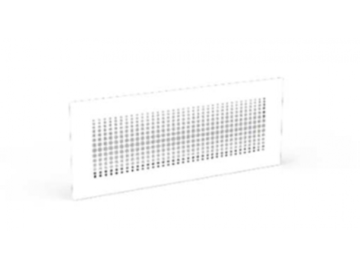 Griglie di mandata dal design ricercato, abbinabili ai plenum di mandata aria Griglie per plenum a parete e soffitto