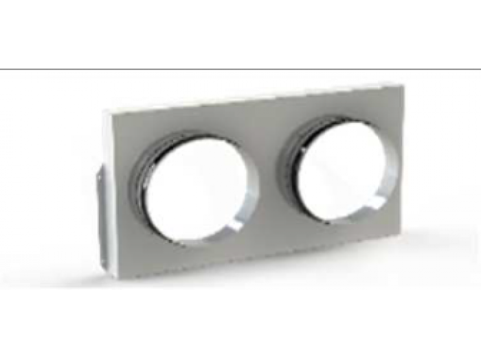 Plenum di mandata con 2 boccagli Ø 250 mm Accessori Trattamento Aria