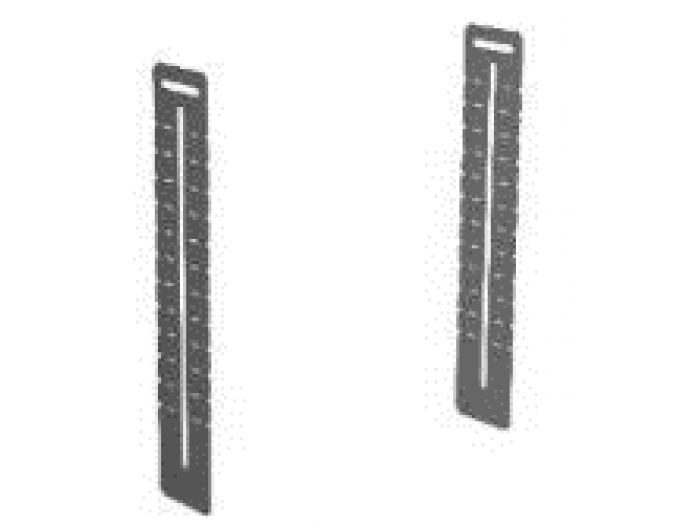 Coppia staffe pieghevoli fissaggio plenum, per regolazione altezza tra soffitto e controsoffitto: Altezza minima 90 mm , Altezza massima 300 mm Accessori Trattamento Aria