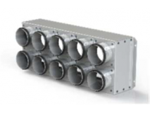 Plenum di mandata 10 boccagli in PP Ø 63 (per tubi Ø 75) Accessori Trattamento Aria