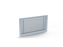 Griglia in alluminio dimensione foro 400x200mm Accessori Trattamento Aria