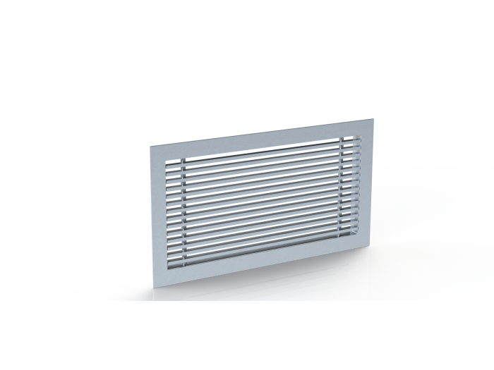 Griglia in alluminio dimensione foro 400x200mm Accessori Trattamento Aria