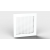Griglia verniciata 200x200mm RAL 9010, Design 0