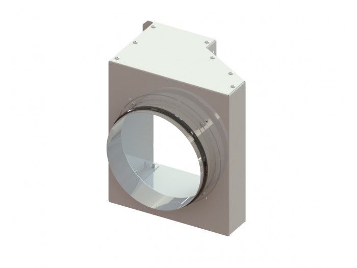 Plenum di ripresa con 1 boccagli Ø 180 mm Accessori Trattamento Aria